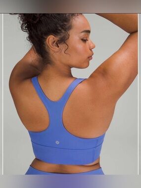 Lululemon Wunder Train Longline Bra *Medium Support, C/D Cup in Wild Indigo SZ 6